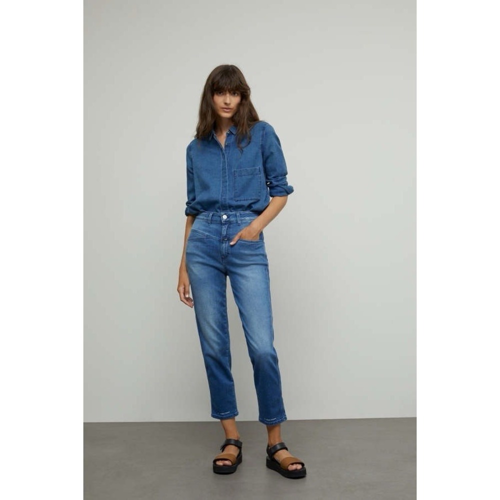 NWT CLOSED Women's 4/6 Organic Cotton High Waist Heritage Fit Pedal Pusher Jeans